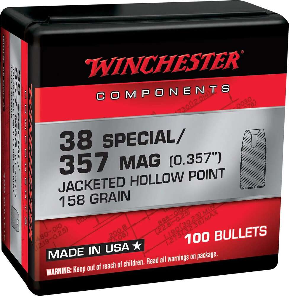 Ammunition Winchester Repeating Arms Ready Series 38Special BULLETS 38 SPL / 357 MAG HP 158 GR 100 COUNT